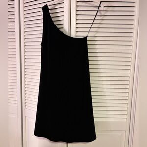 BCBGeneration Black One Shoulder Dress
